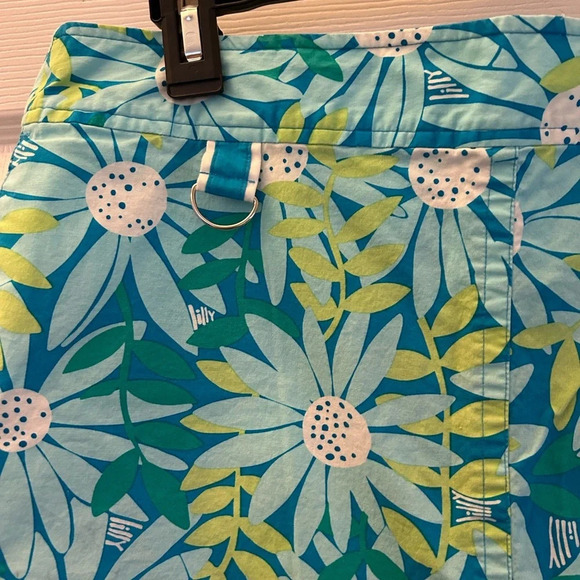 ! LILLY PULITZER White Tag Blue And Green Daisy Golf and Tennis Skort. SZ … - Picture 3 of 5